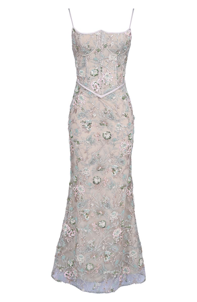 Naima Embroidered Sequin Mermaid Gown