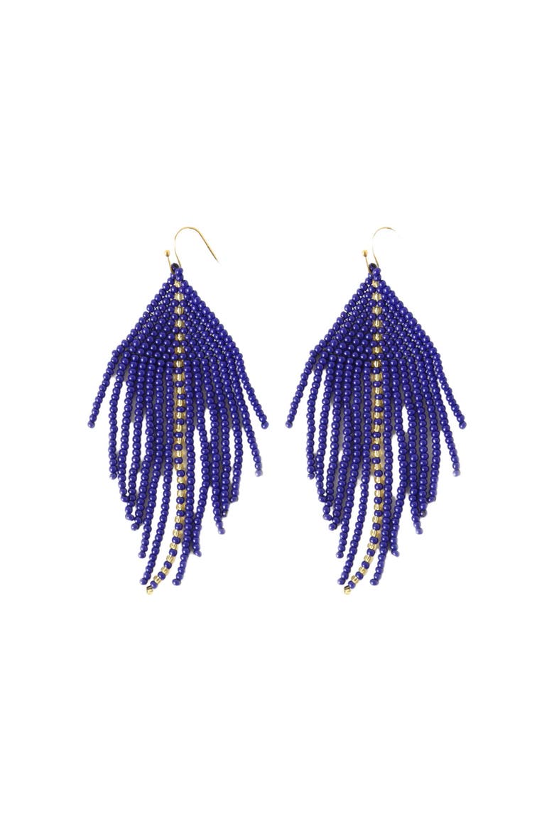 Raya Earrings, Main, color, Navy