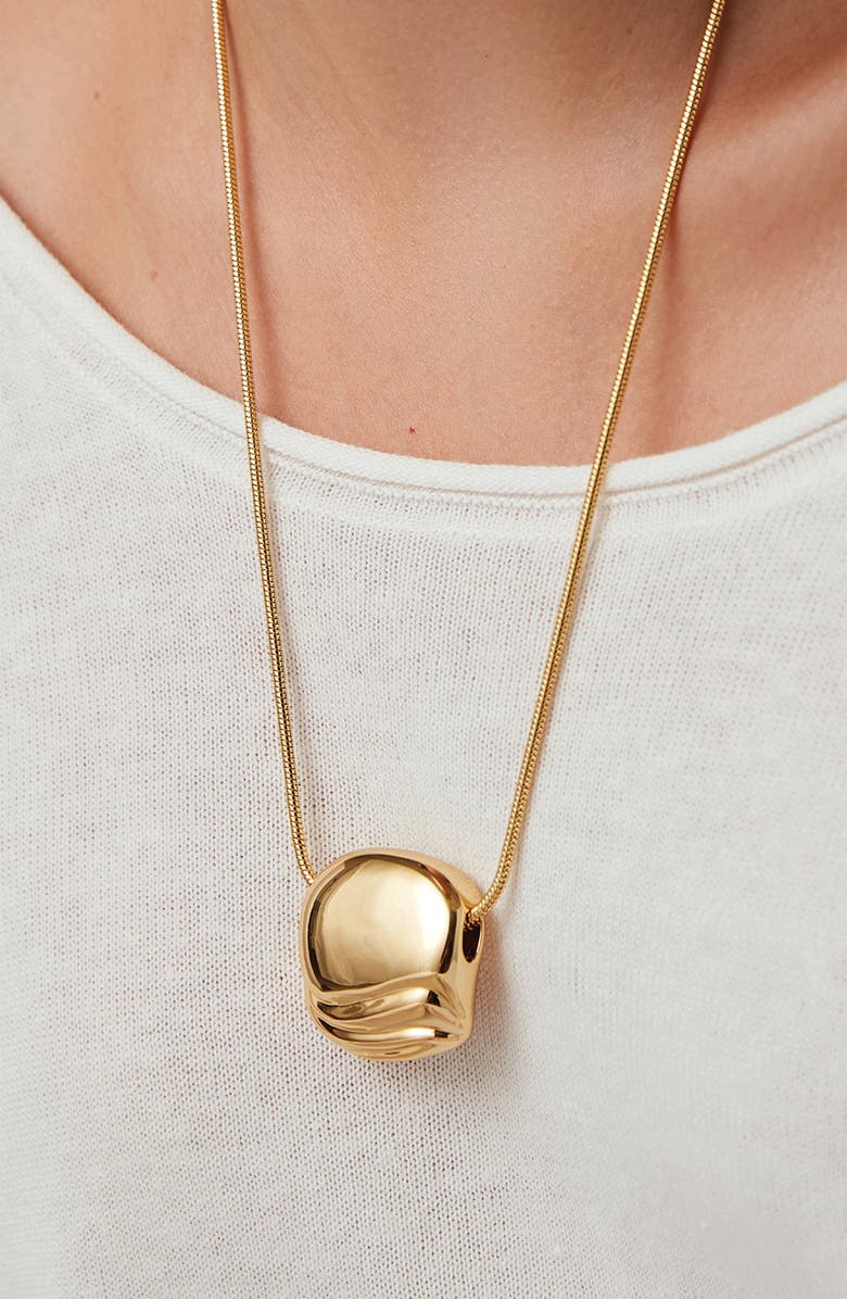 JENNY BIRD Rue Pendant Snake Chain Necklace, Alternate, color, High Polish Gold