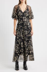 THE GREAT. The Festal Floral Maxi Dress