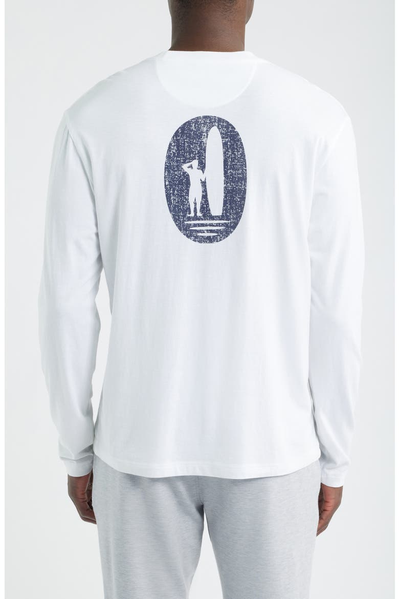 Surfer Dude Long Sleeve Pocket T-Shirt, Alternate, color, WHITE