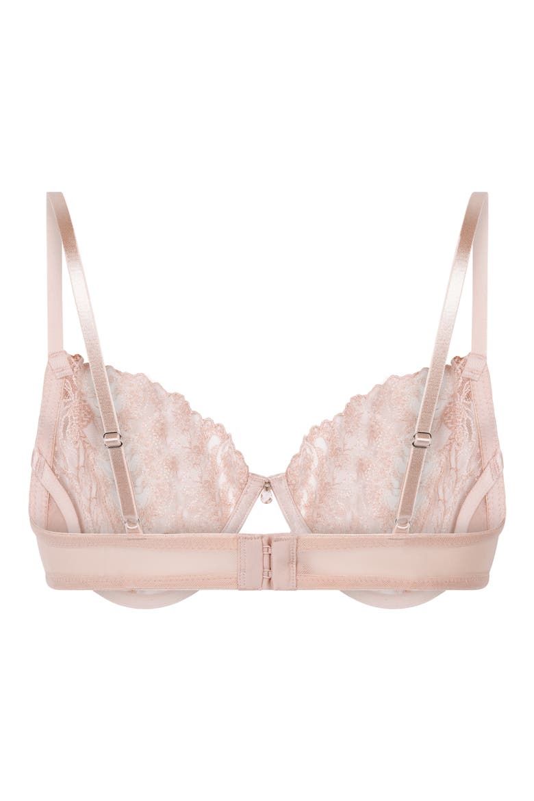 Hollie Embroidered Mesh Underwire Bra, Alternate, color, ROSE SMOKE
