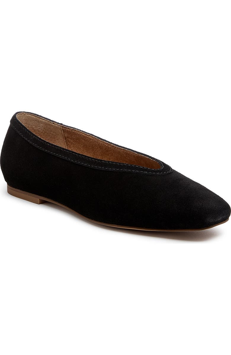 Kelsi Dagger Brooklyn Freya Flat, Main, color, Black
