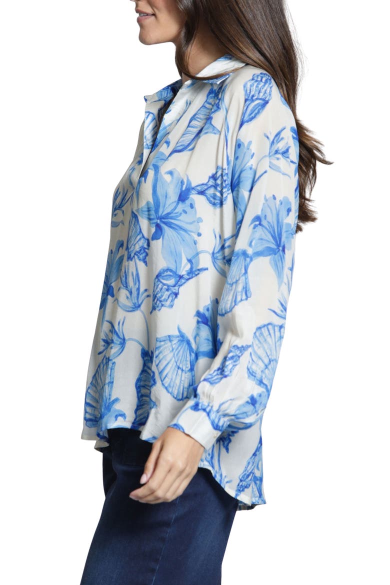 Print Popover Top, Alternate, color, BLUEWHITE