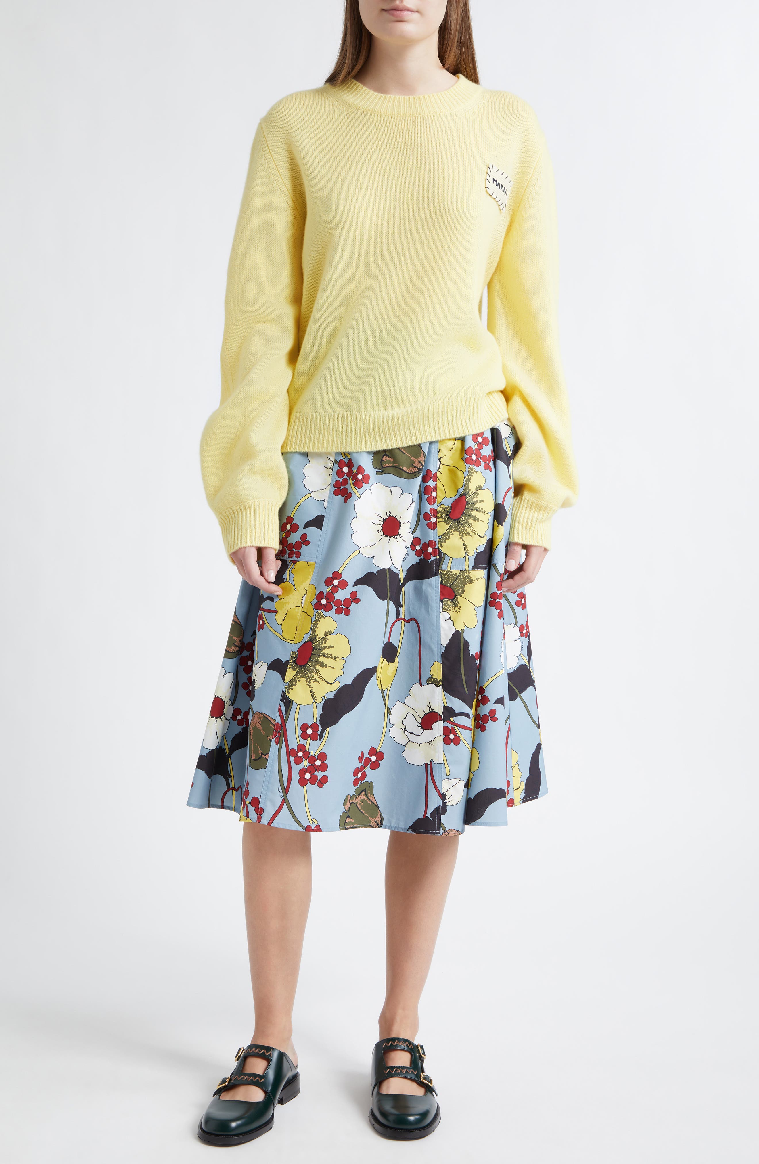 Mending Logo Cashmere Sweater - image 2