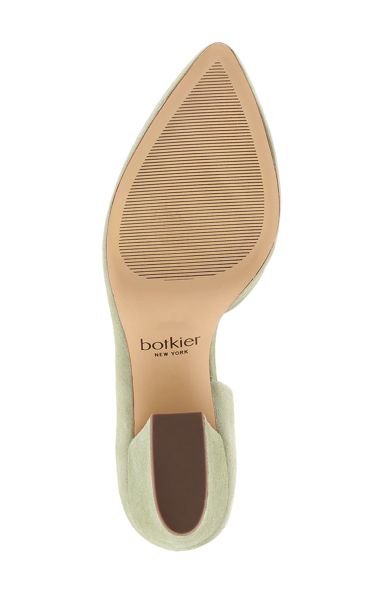 Sena Half d'Orsay Pump, Alternate, color, OLIVE SUEDE