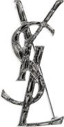 Saint Laurent Opyum Lait Branch Monogram Brooch