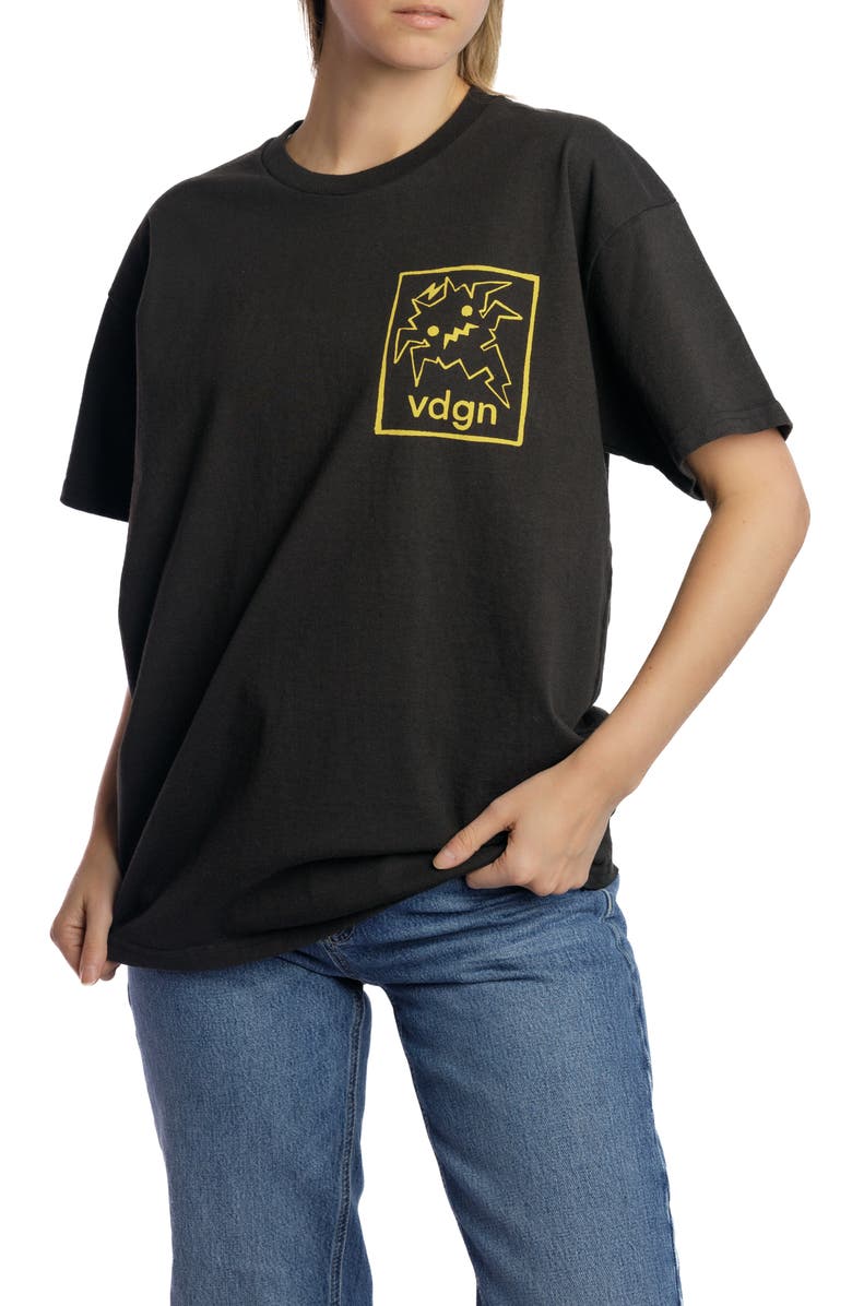 Vardagen Working Out The Bugs Heavyweight Tee, Alternate, color, Black