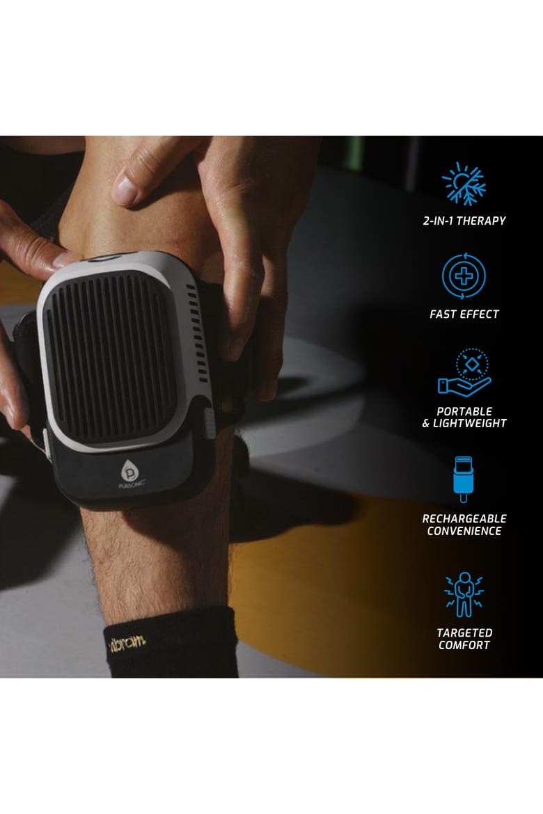 2-in-1 Hot & Cold Therapy Massager, Alternate, color, Black