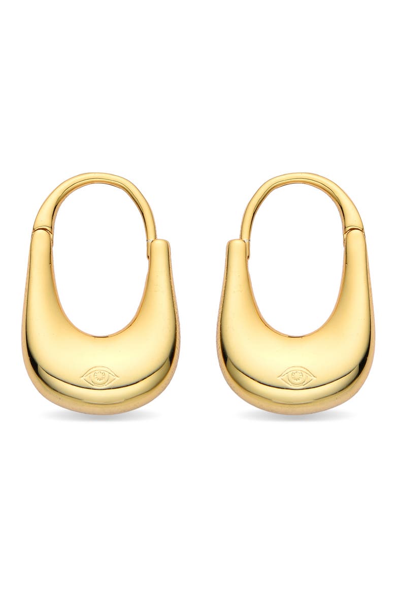 Oceane Gradient Hoop Earrings, Alternate, color, GOLD