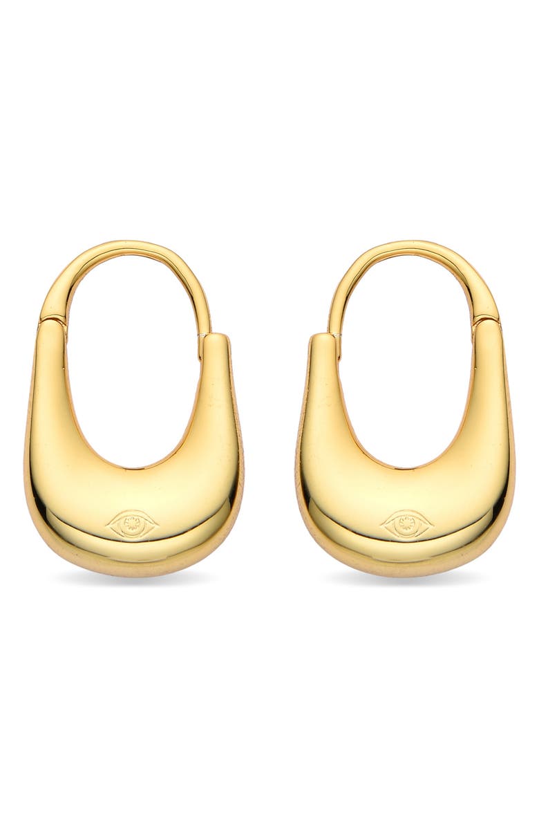 EYE CANDY LOS ANGELES Oceane Gradient Hoop Earrings, Alternate, color, Gold