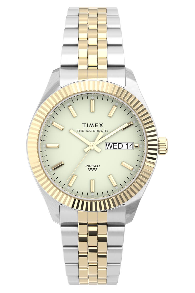 Waterbury Legacy Boyfriend Bracelet Watch, 36mm, Main, color, TWO TONE