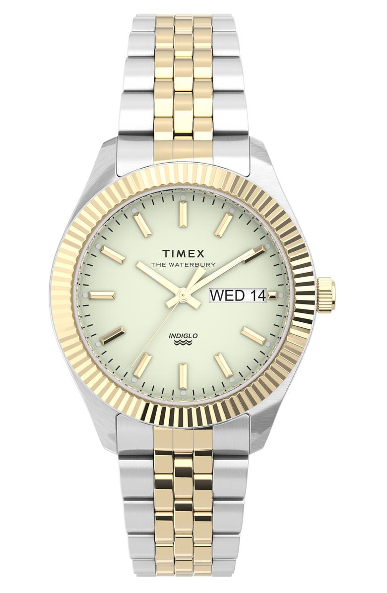 Timex<sup>®</sup> Waterbury Legacy Boyfriend Bracelet Watch, 36mm, Main, color, 