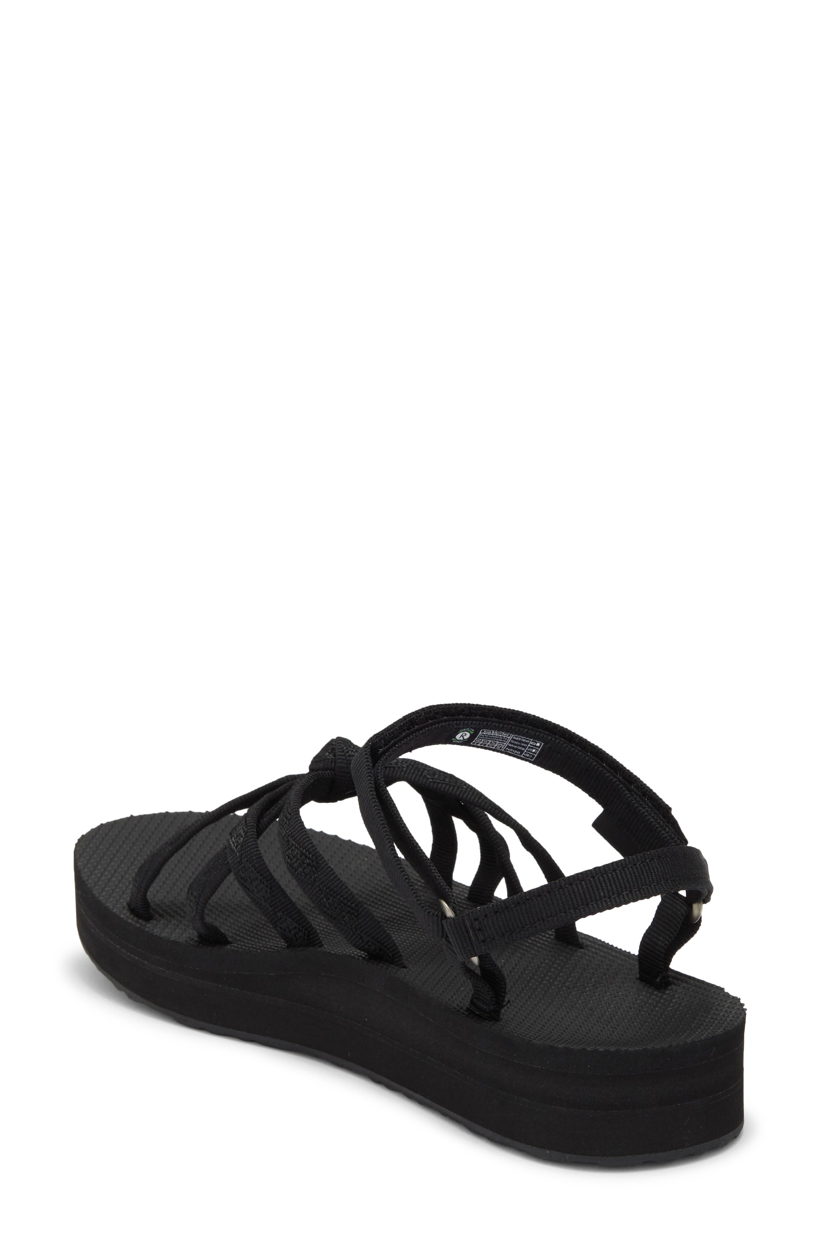 Teva Kena Slim Midform Sandal, Alternate, color, Black