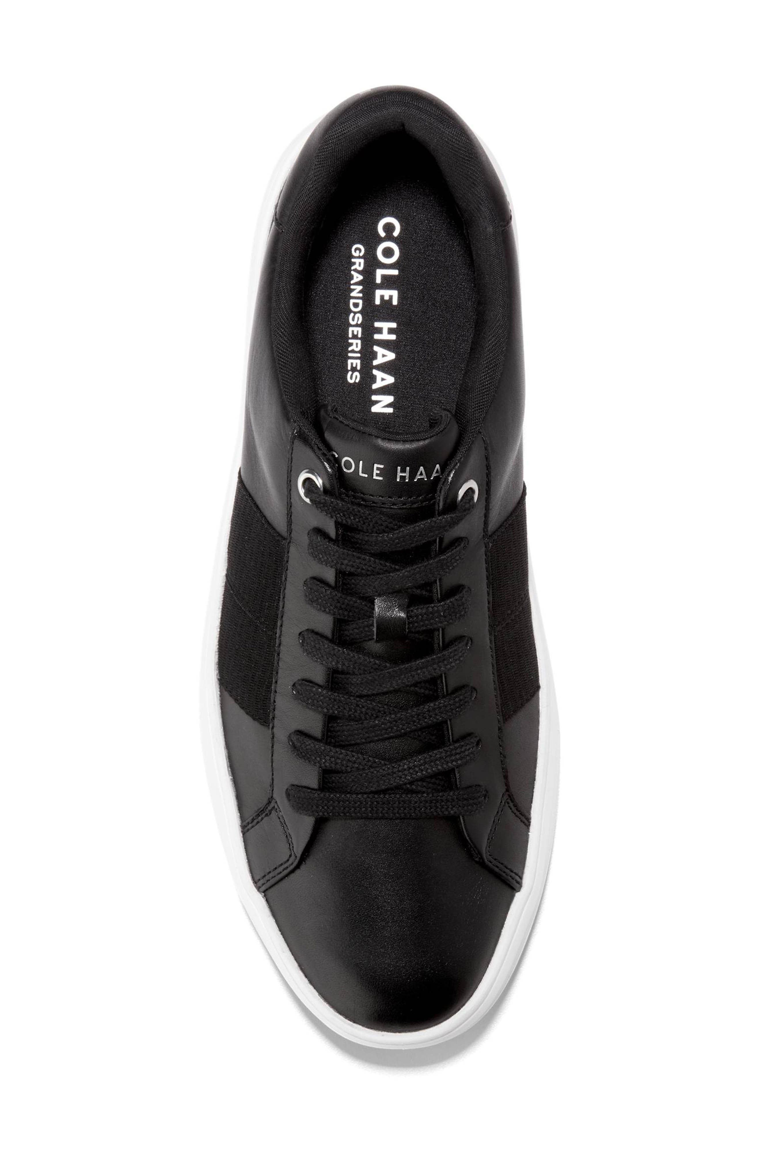 Cole Haan Grand Crosscourt Premier Sneaker - Wide Width Available, Alternate, color, Black/ White