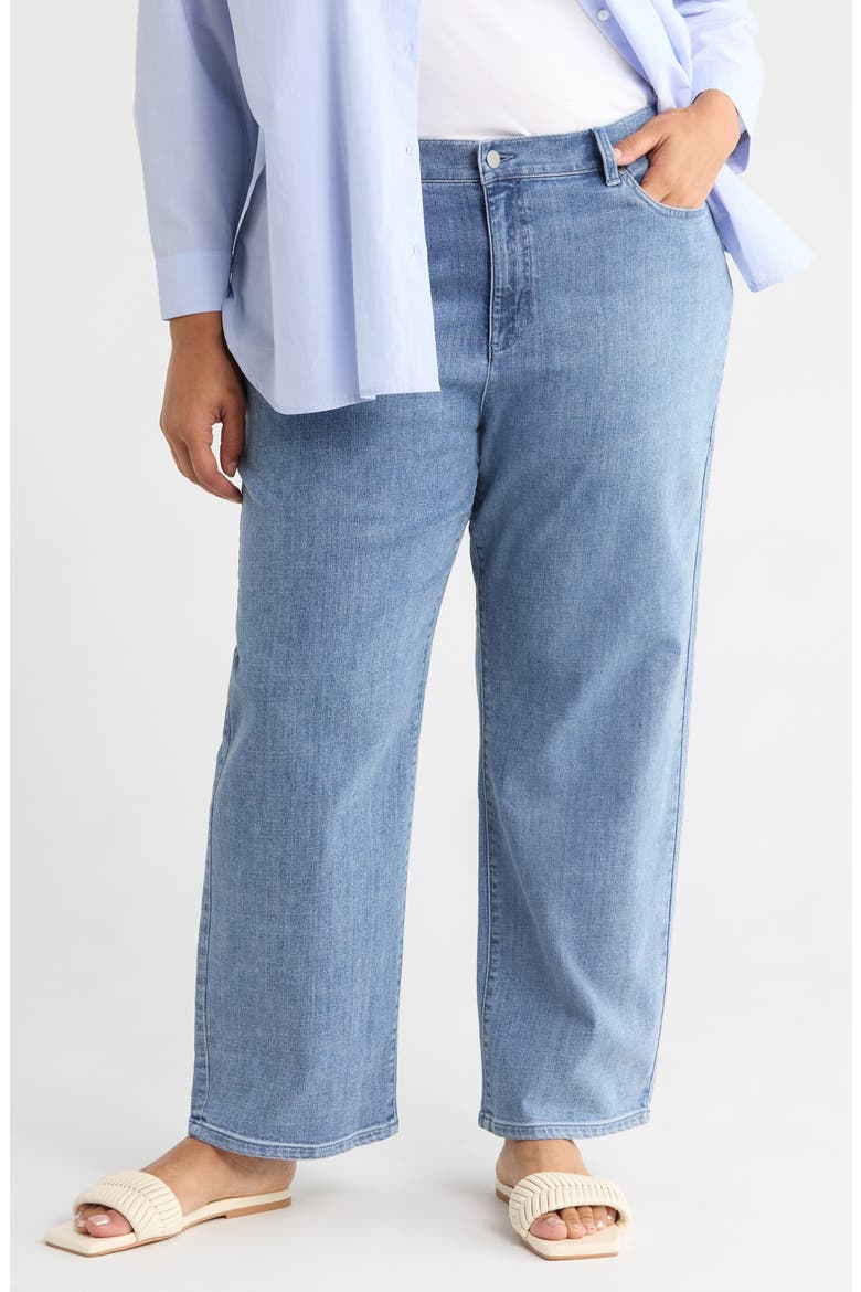 High Waist Ankle Straight Leg Jeans, Main, color, CLASSIC INDIGO