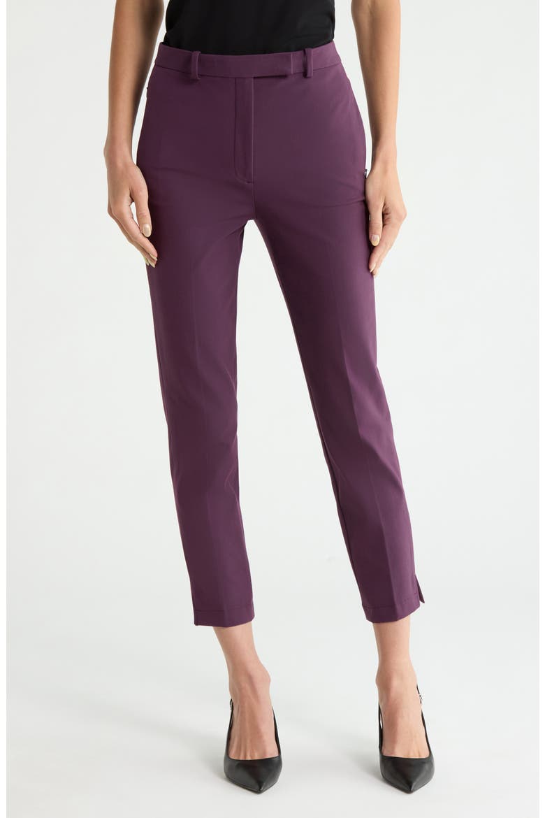 High Waist Tapered Pants, Main, color, BLACK IRIS