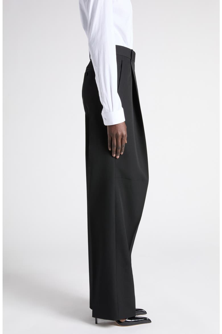 Fluid Straight Leg Tuxedo Pants, Alternate, color, LB999 BLACK
