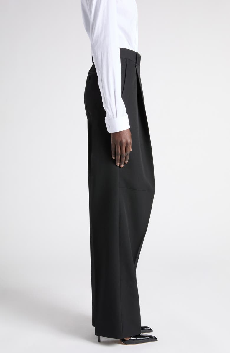 TOM FORD Fluid Straight Leg Tuxedo Pants, Alternate, color, Lb999 Black