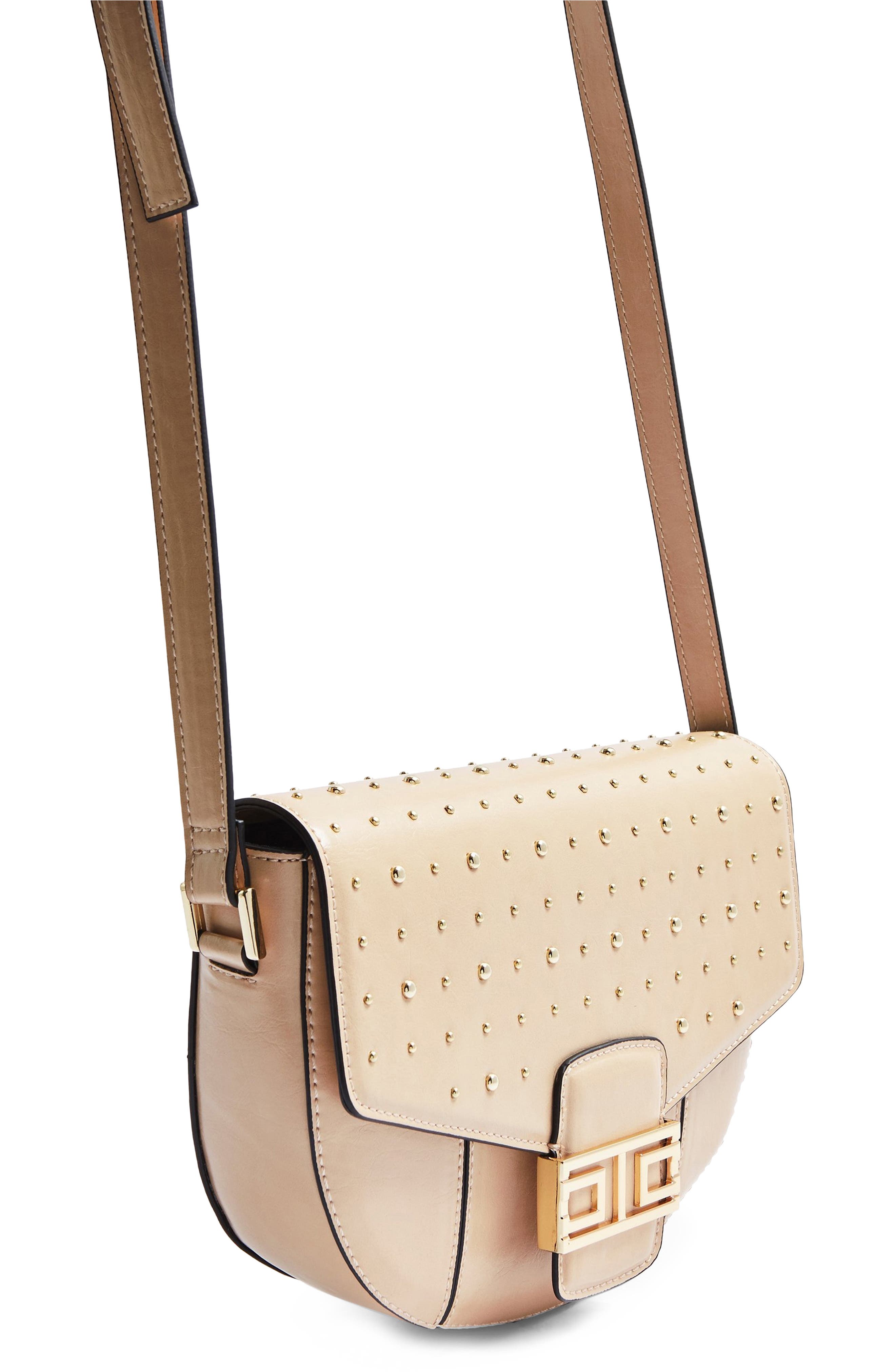 Brandu Faux Leather Shoulder Bag, Alternate, color, CAMEL