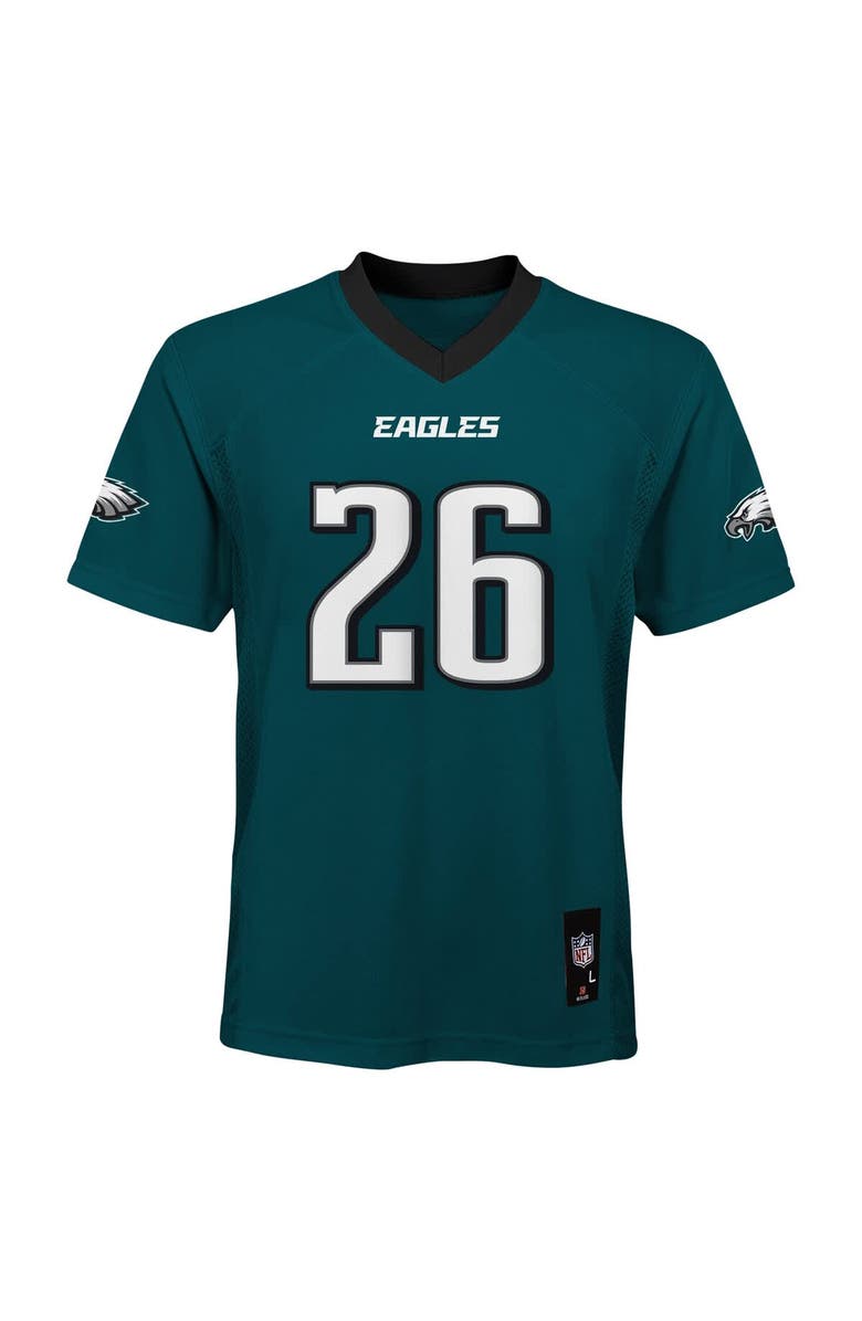 Outerstuff Youth Saquon Barkley Midnight Green Philadelphia Eagles Replica Player Jersey, Alternate, color, Green