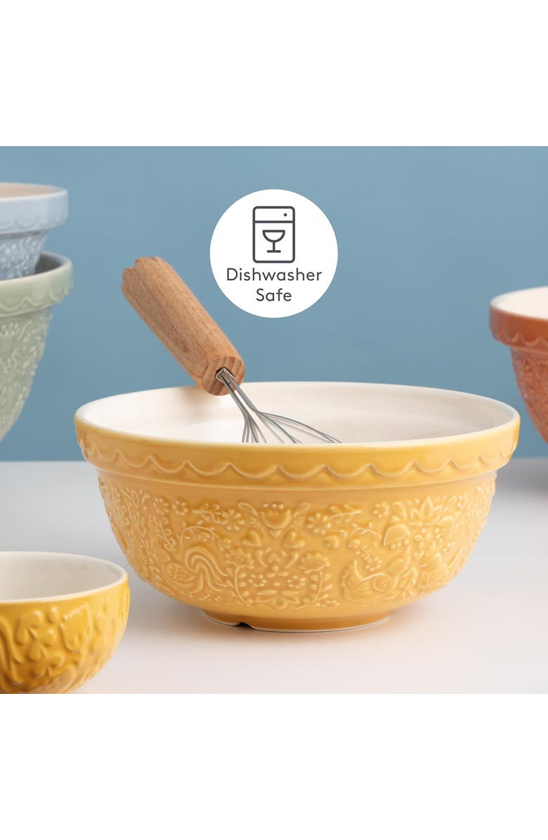 MASON CASH Home to Roost Size 30 Mixing Bowl, 1.15 Quart, Alternate, color, Ochre