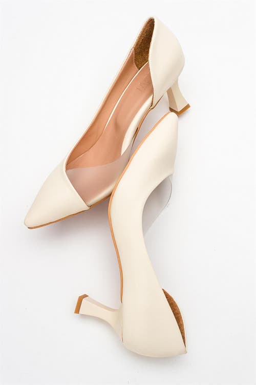 Prologue Shoes Vera Pointed Toe Pump In Sand