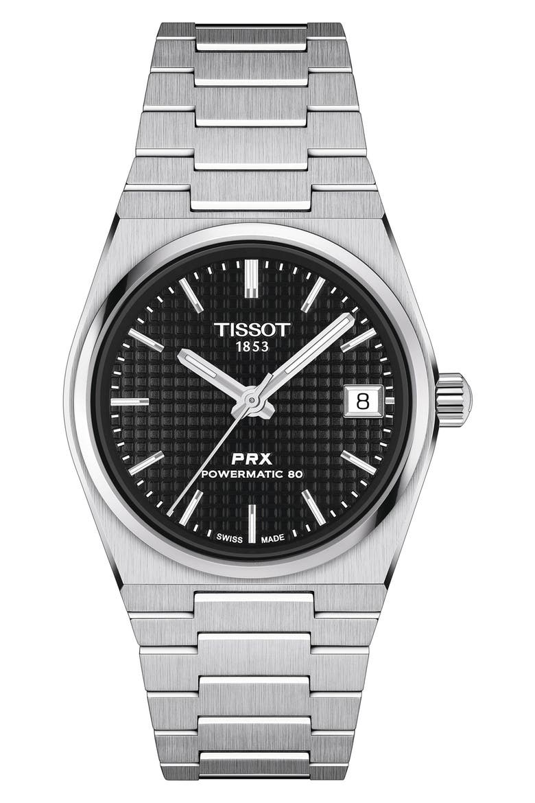 PRX Powermatic 80 Bracelet Watch, 35mm, Main, color, GREY