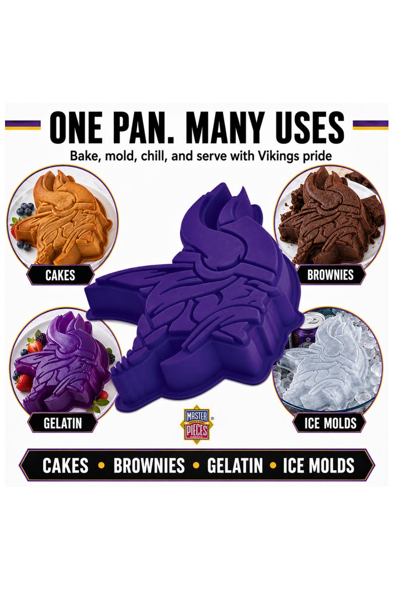 Minnesota Vikings Cake Pan, Alternate, color, Purple