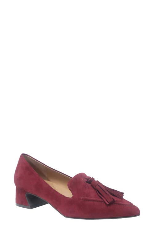 Gentle Souls Glova Tassel Pump In Burgundy