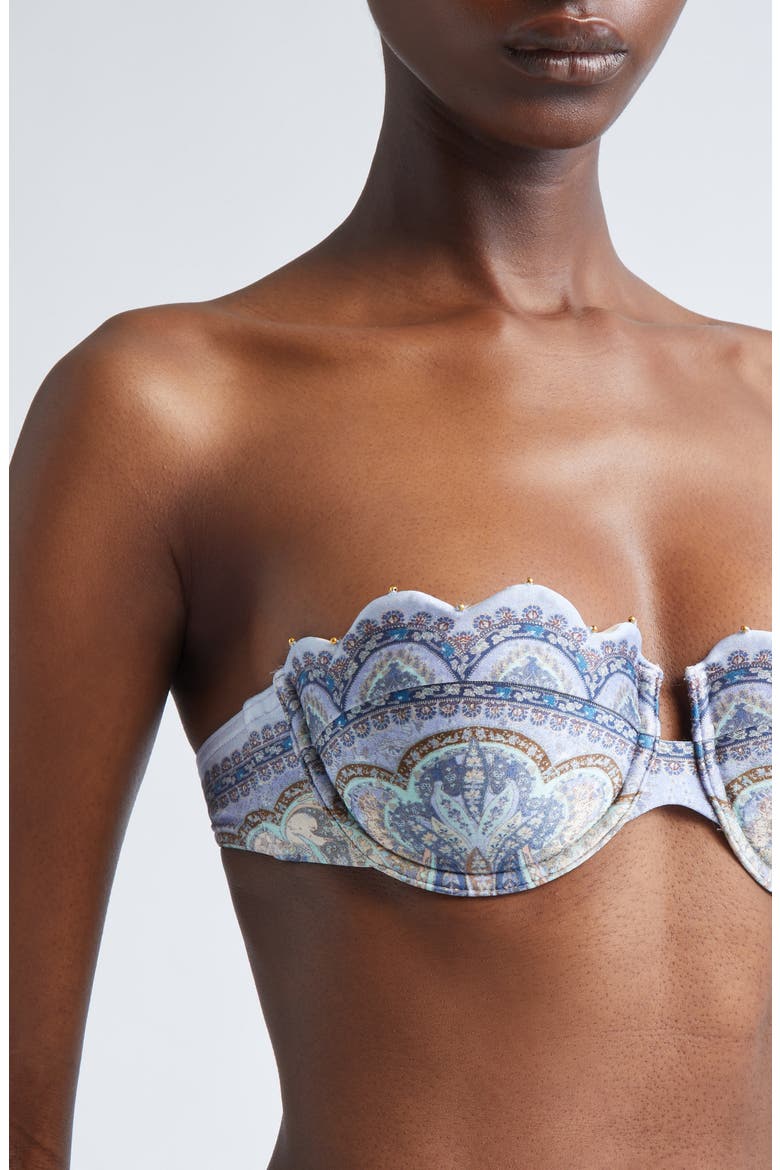 Wanderlust Scalloped Balconette Bikini Top, Alternate, color, TAPESTRY BLUE MULTI