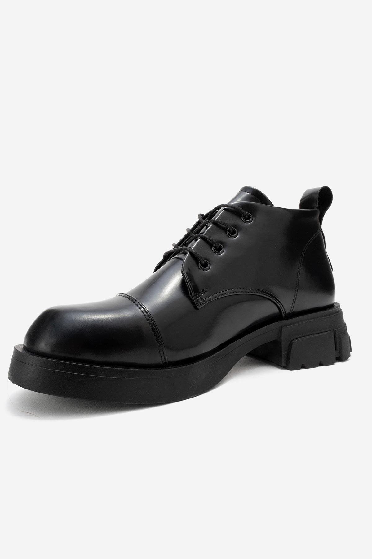 Lagom Patent Boot, Alternate, color, Black Matt Faux Leather