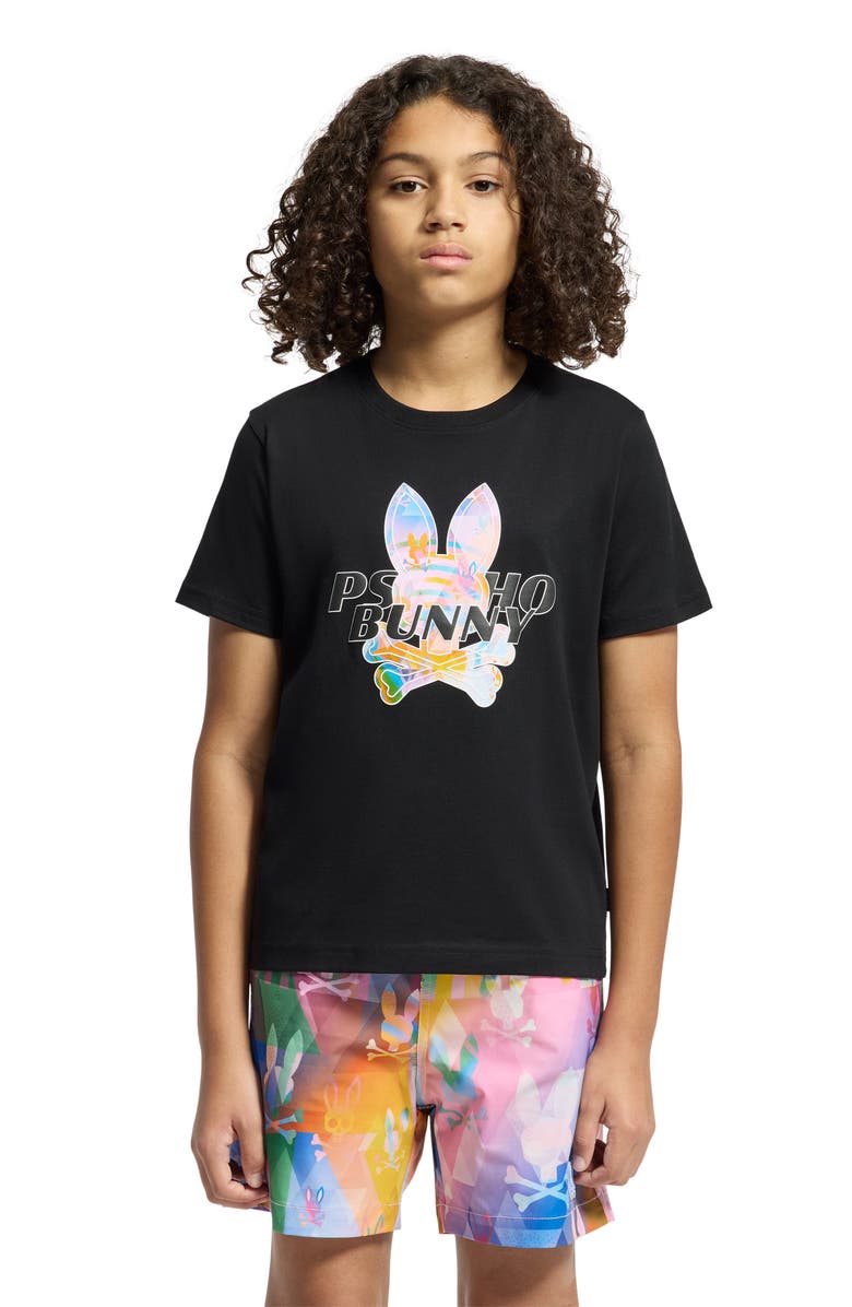 Psycho Bunny Kids' Milos Cotton Graphic T-Shirt, Alternate, color,