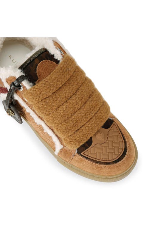 Kurt Geiger London Southbank Tag Platform Sneaker In Brown