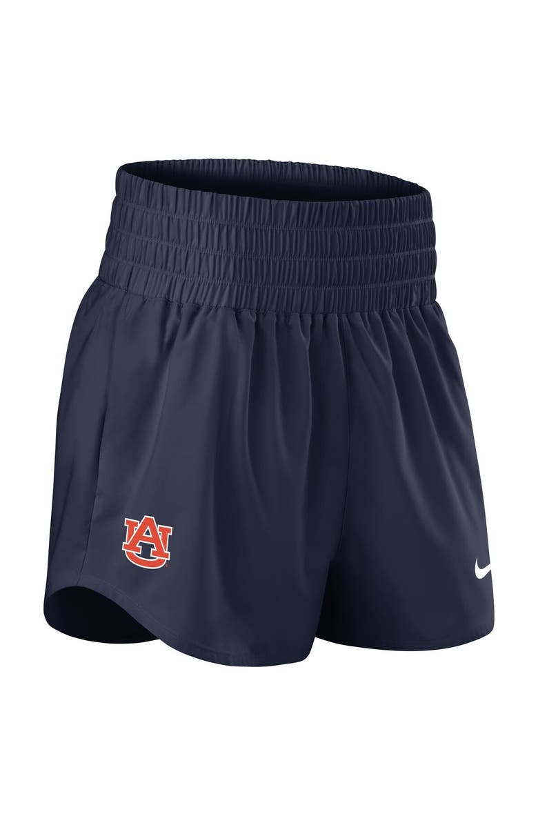 Nike Women's Nike Navy Auburn Tigers Performance One Dri-FIT High-Rise Shorts, Alternate, color, Navy