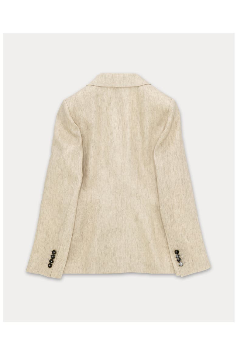 Bastien Classic Linen Jacket, Alternate, color, Cream