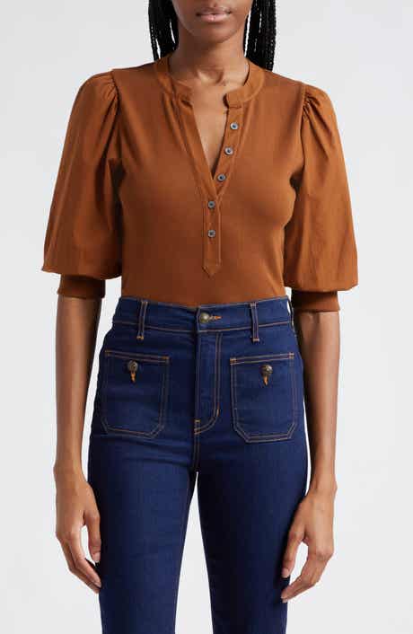 Veronica Beard Coralee Front Button Blouse