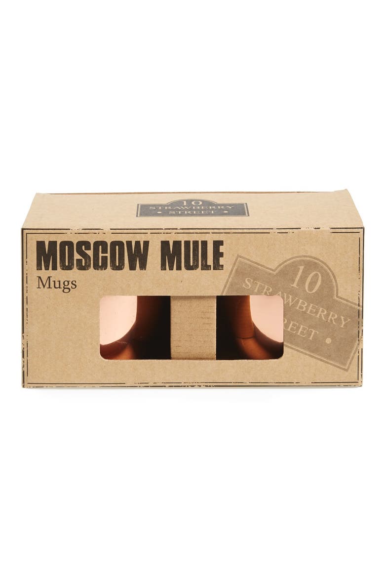 'Moscow Mule' Copper Mugs, Alternate, color, COPPER