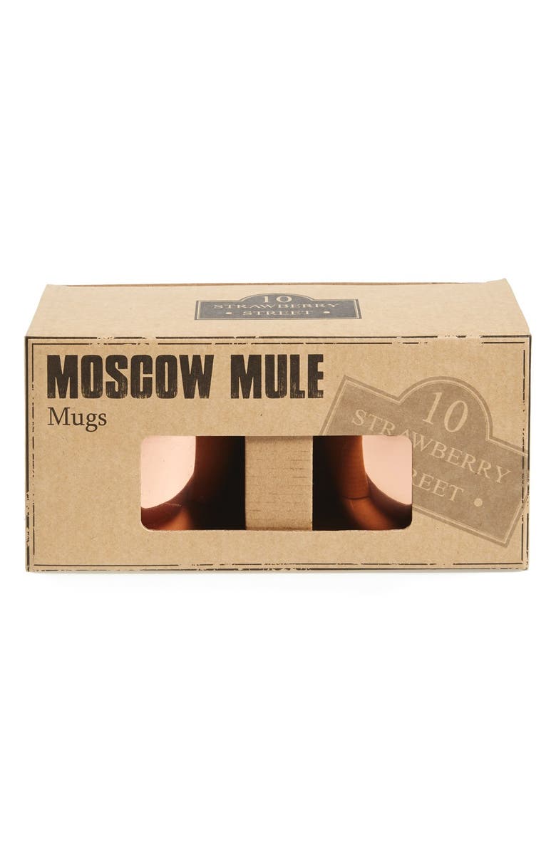 10 Strawberry Street 'Moscow Mule' Copper Mugs, Alternate, color,