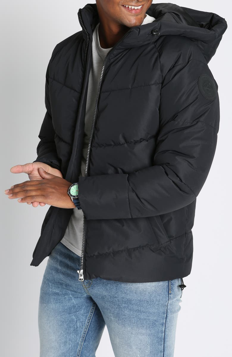JACHS Quilted Jacket, Main, color, Black