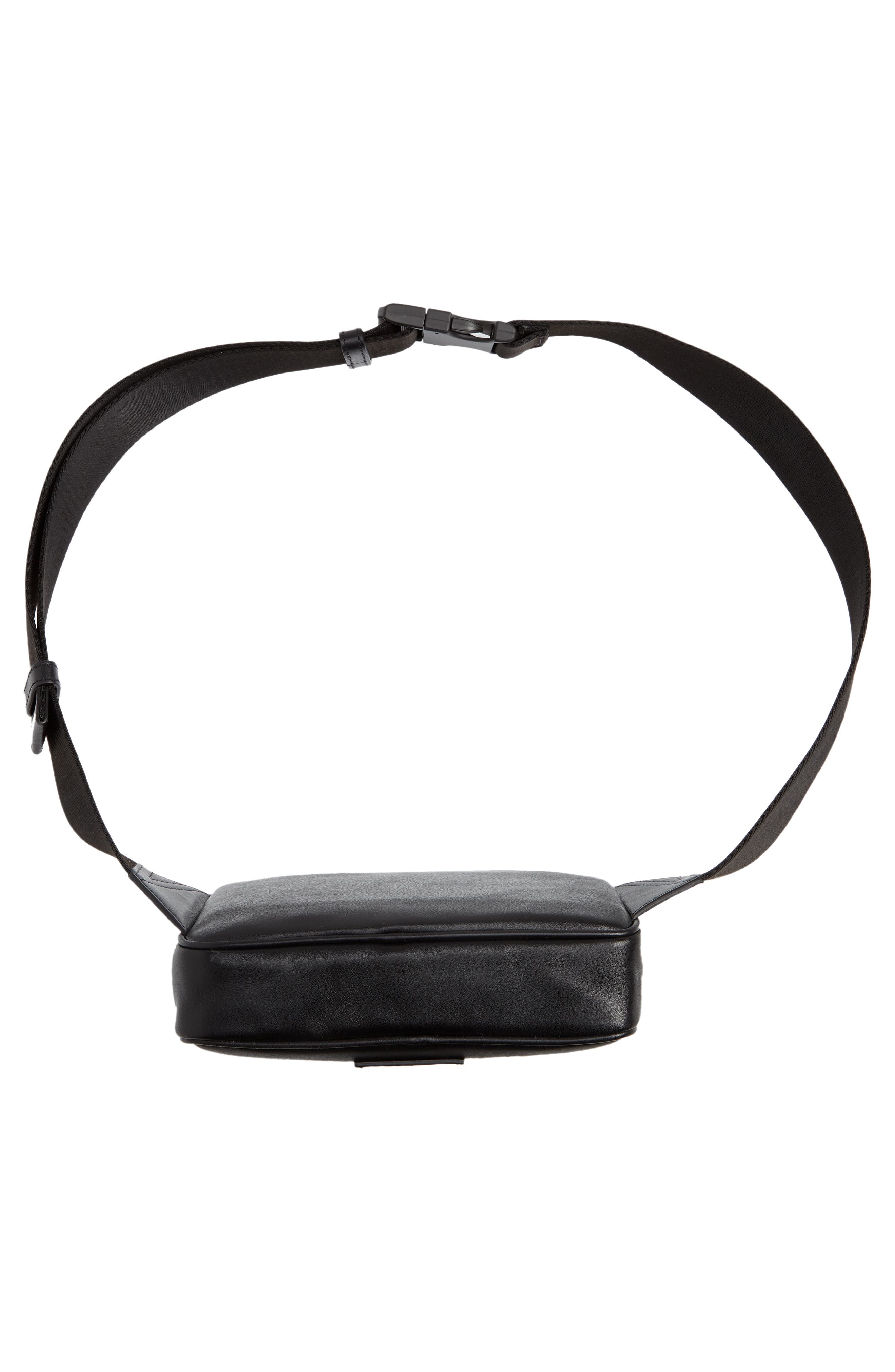 Versace La Medusa Leather Belt Bag, Alternate, color, 