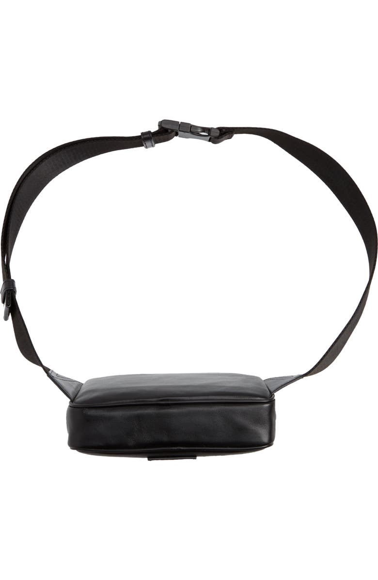 Versace La Medusa Leather Belt Bag, Alternate, color,