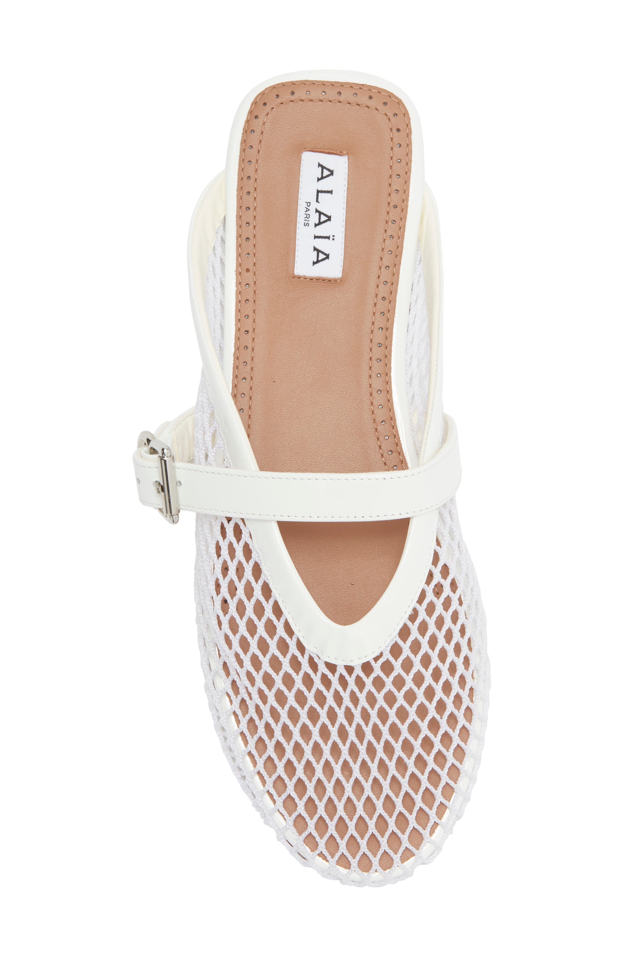 Mesh Mary Jane Mule, Alternate, color, BLANC OPTIQUE