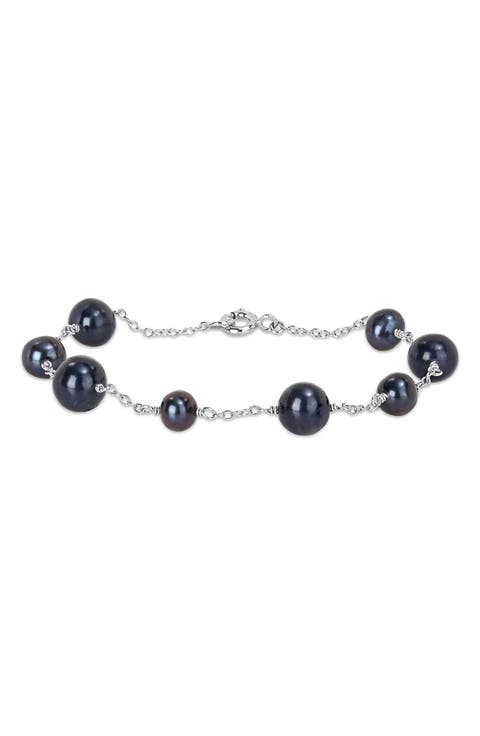 Black Pearl Station Bracelet
