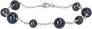 DELMAR Black Pearl Station Bracelet