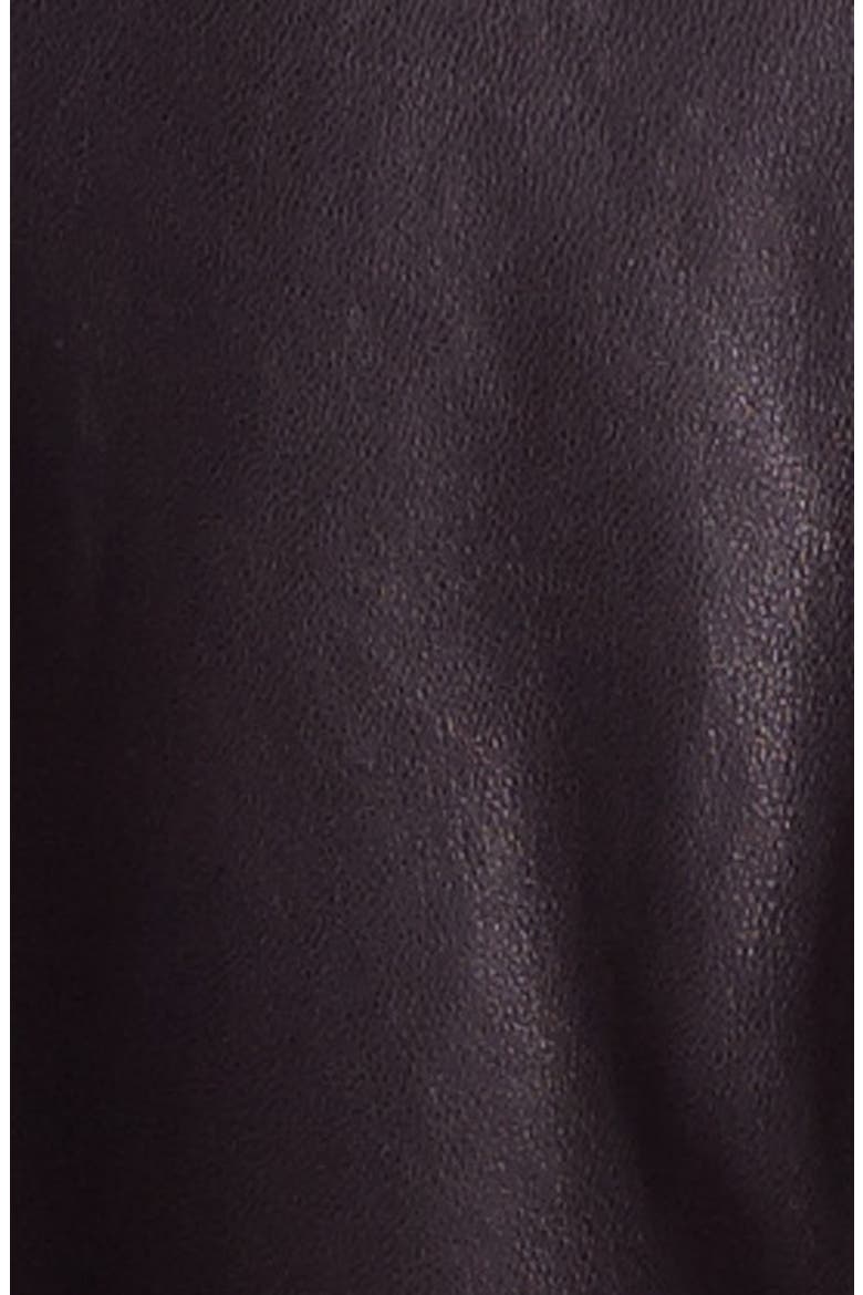 Asymmetrical Leather Moto Jacket, Alternate, color, BLACK