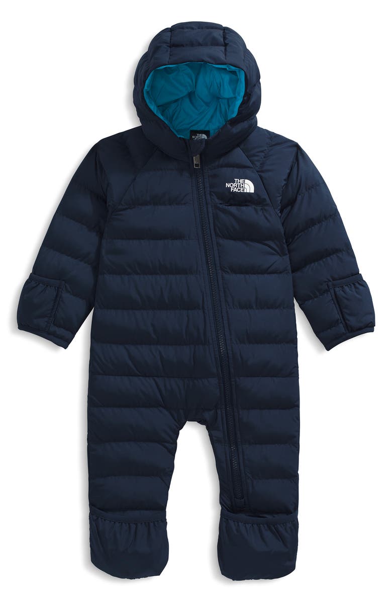 The North Face Perrito Water Repellent Hooded Snowsuit, Main, color, Summit Navy