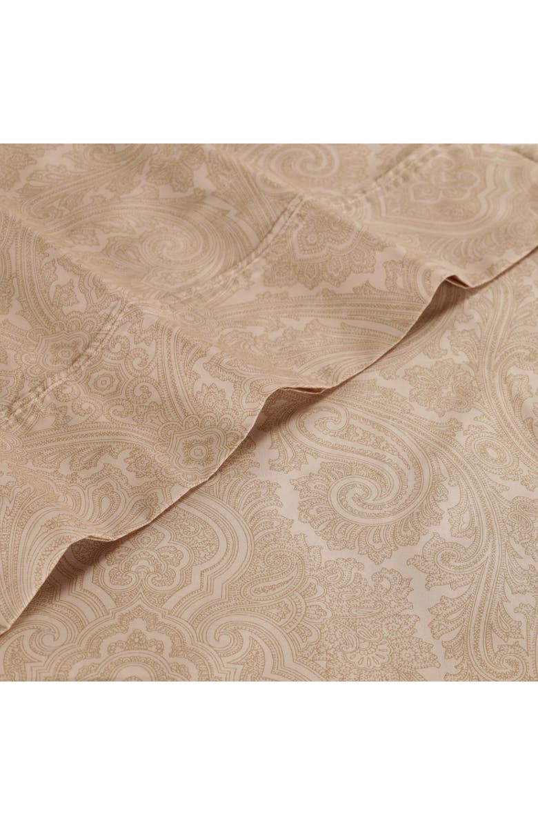 Superior Paisley 600 Thread Count Sateen Sheet Set, Alternate, color, Sand
