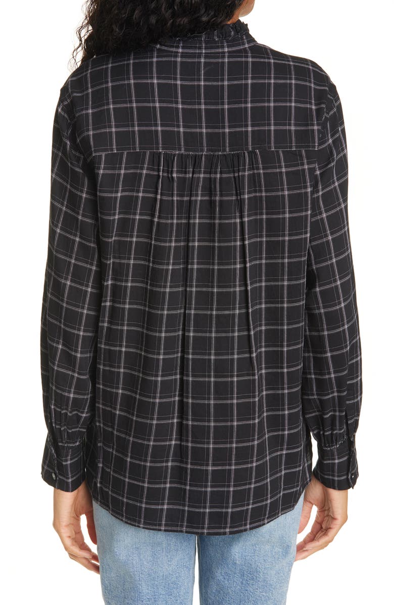 La Vie Rebecca Taylor Check Long Sleeve Blouse, Alternate, color,