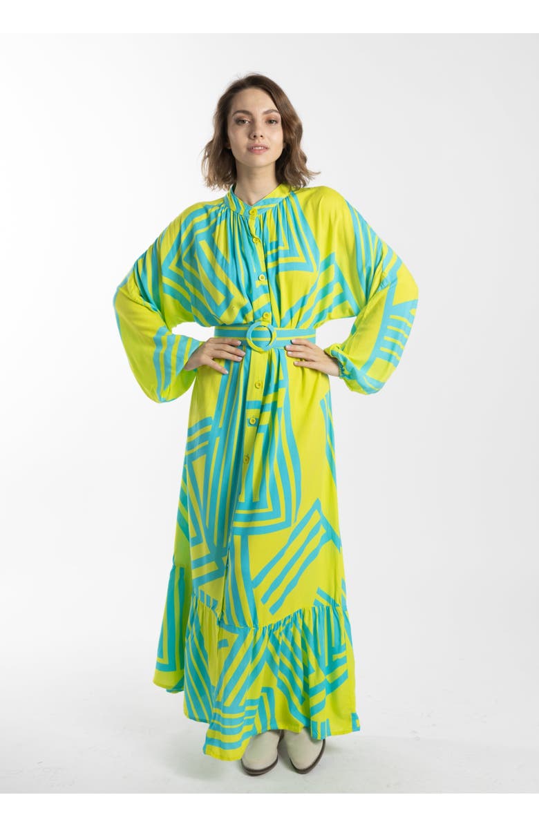 Le Fafo Laia Dress, Alternate, color, Blue Printed